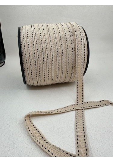 Paşateks 1.5 Cm Balıksırtı Şerit-5 Metre-açık Bej