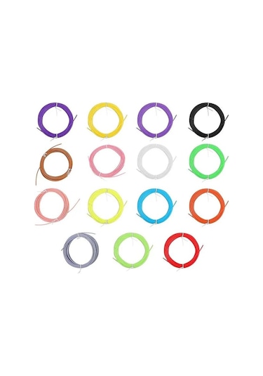 10 Farklı Karışık Renk Pla Filament - 3m