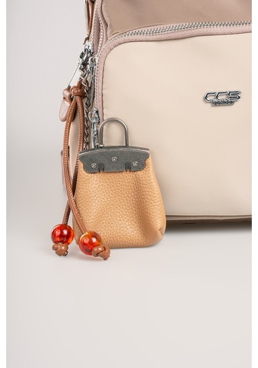 Ççs Kadın Sırt Çantası Ccs18025 Bej-vizon Bej-vizon Bej - Vizon