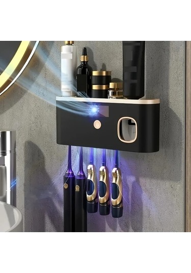 Fastbuy Challenger Akıllı Diş Fırçası Tutucu, Otomatik Macun Dağıtıcılı, Usb Şarjlı Beyaz, Uygun Her Kişi İçin Beyaz Beyaz