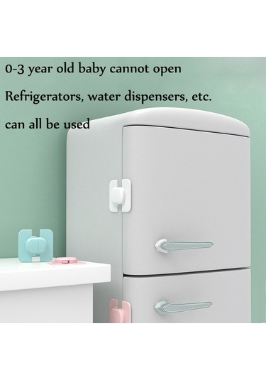 Sones 5 Adet Bebek Buzdolabı Su Sebili Güvenlik Kilidi Bebek Güvenlik Ürünleri Mavi