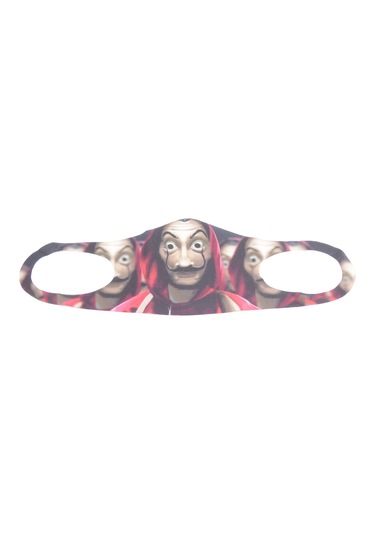 La Casa De Papel Yıkanabilir Maske Çok Renkli