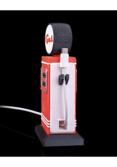 Pump It Up Kablo Tutucu Retro Benzin Pompası Tasarımı-175
