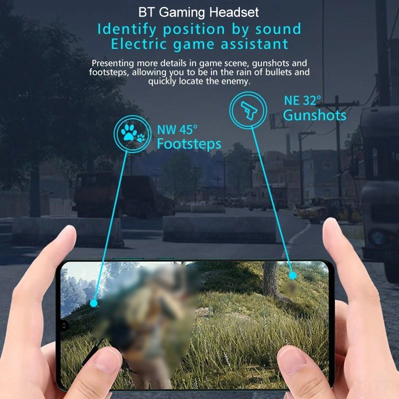 Moveevo X15 Siyah Kablosuz Oyuncu Kulaklığı: Bt 5.0, Oyun/müzik Modu, Gürültü Engelleme, Led Ekran, Uzun Pil Ömrü