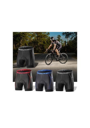 Arsuxeo Erkekler Bisiklet İç Giyim Şort 5d Jel Yastıklı Xl Gri