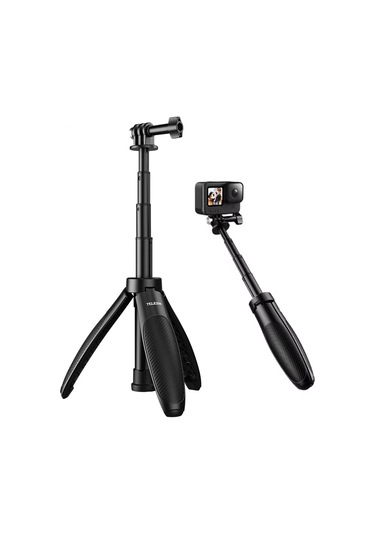 Sones Telesın Mini Selfie Çubuğu Hızlı Çıkarma Tripod 15-40cm Spor Kamerası İçin Ayarlanabilir Braket