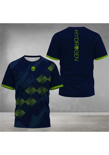 Snapbuy 2025 Yaz Erkek Tenis Tişörtü - Çabuk Kuruyan Spor Üstü, Kısa Kollualtın Altın