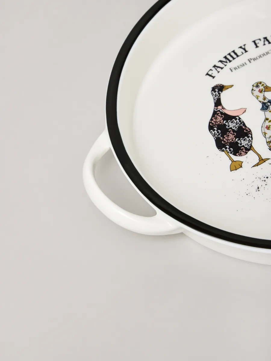 Lefard Kulplu "family Farm" Fırın Kalıbı 145524597 Beyaz