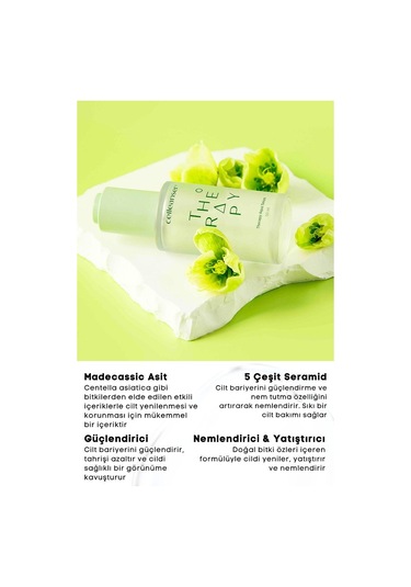 Madecassic Asit & 5 Çeşit Seramid İçeren Yatıştırıcı Ve Nemlendirici Therapy Aqua Serum