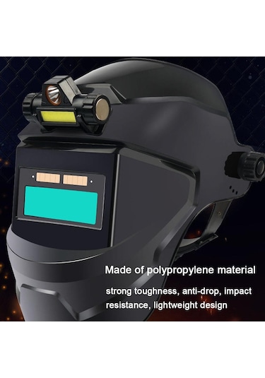 Büyük Görünümlü Gerçek Renkli Otomatik Kararan Kaynak Yüz Maskesi 130 Santigrat Yüksek