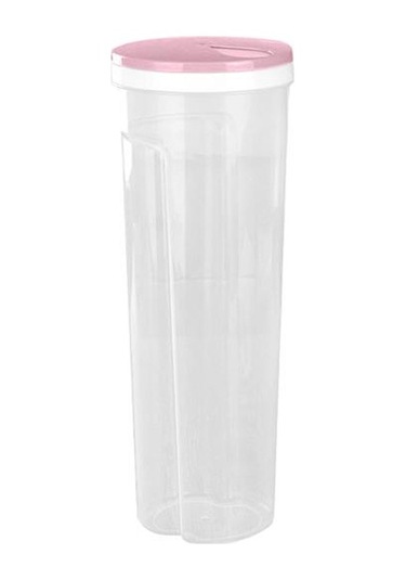 Yüksek Şeffaf Spagetti Makarna Kabı Saklama Kavanozu Kapaklı Bpa İçermez Büyük Kapasiteli Şeffaf Tasarım Hava Geçirmez Sızdırmaz Spagetti Saklayıcı Pembe