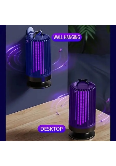 Boatshop1 Mavi Mosquito Killer Lamba Ev Ofis Okul Restoran Yatak Odası Için Sessiz Işiksız Sinek Kovucu