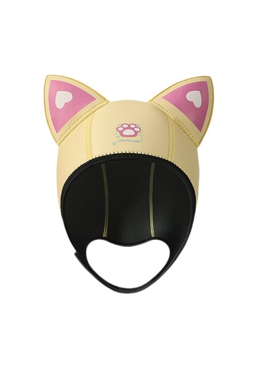 Suntek Dalış Başlığı Başlık Neopren Wetsuit Kapağı Sarı