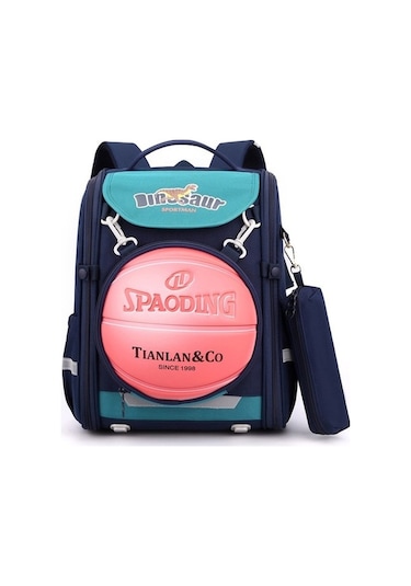 My Topped Elastik Uzay Temalı Erkek İlkokul Çantası - 1-3. Sınıf Kız Ve Erkek Çocuklar İçin Koyu Mavi Mavi