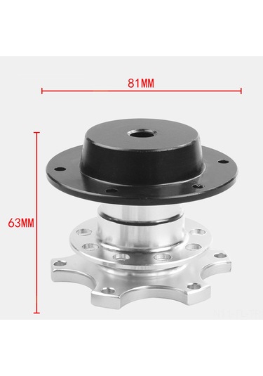Lemestar 6 Yuvalı Hızlı Sökme Direksiyon Göbeği Adaptörü - Alüminyum Alaşım Evrensel Direksiyon Çıkarma Aleti
