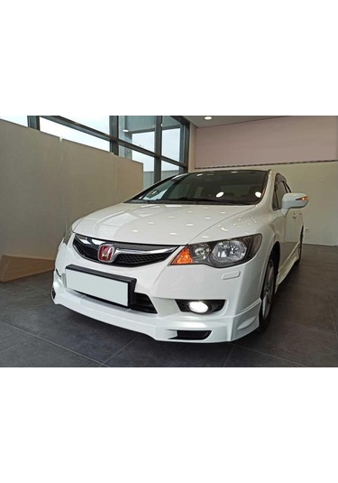 Honda Civic Fd6 Makyajlı Kasa Mugen Ön Ek Karlık Plastik Mat Siyah 2009 2010 2011