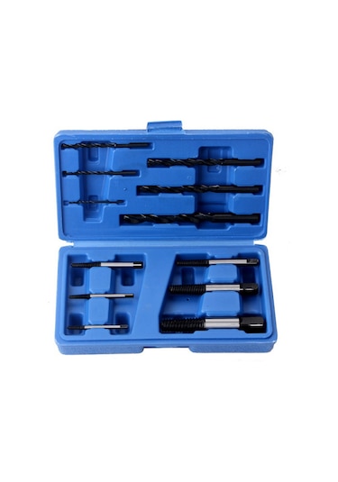 12 Adet Kırık Vida Çıkarma Seti Soyulan Vidaları Çıkarmak İçin Kullanılır.
