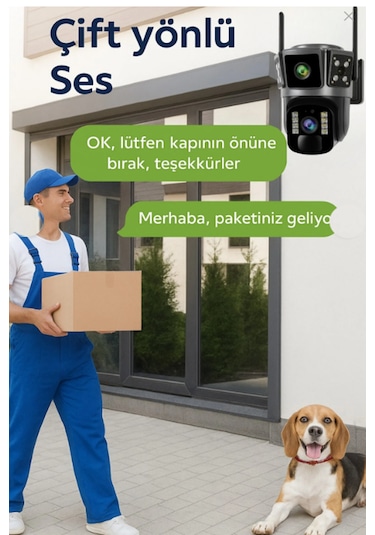 4g Solar Panelli 2 Kameralı Güvenlik Kamerası