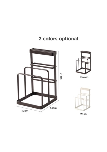 Wezone Beyaz Demir Bıçaklık - Mutfak Çelik Bıçak Tutucu, Kağıt Havlu Ve Tava Kapağı İçin Suyu Çeken Dolap Beyaz