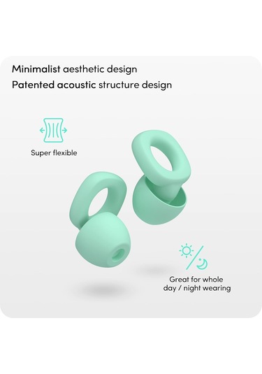 Gürültü Azaltma İçin Yumuşak Kulak Tıkaçları, Uyku İçin Yeniden Kullanılabilir, Seyahat, Odak, 28db İptal