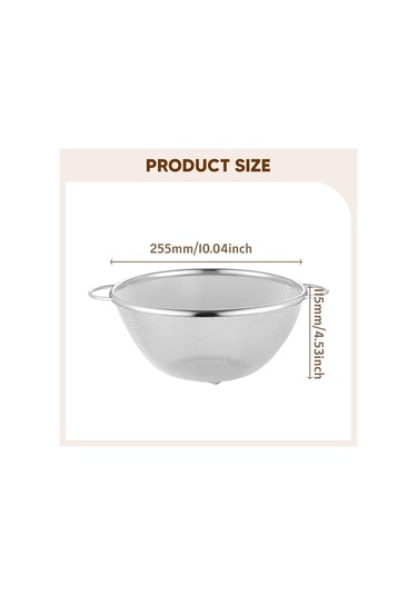 Homyl Paslanmaz Çelik Süzgeç Çok Amaçlı Kolay Gümüş