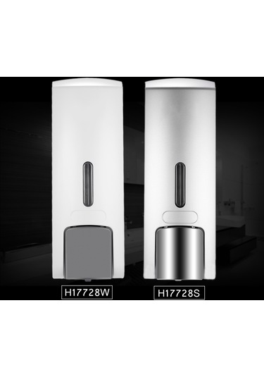 Chuangdıan Cd-1019 300ml Duvara Monte Tek Şişe Manuel Sabunluk Şampuan,beyaz Diğer