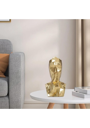 Suntek Reçine Düşünür Heykeli Ev Dekoru Soyut Figür Masa Konuşma Yok