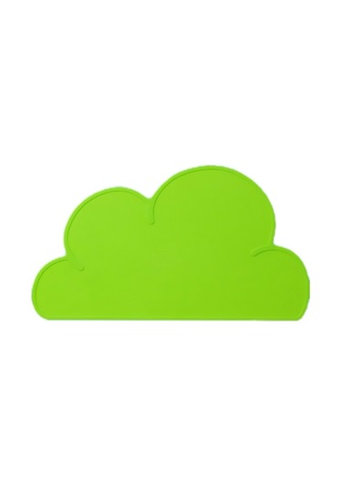 Sones Çocuk Bulutu Silikon Yer Matı Su Geçirmez Çevre Koruma Öğrenci Masa Matı, Renk: Yeşil