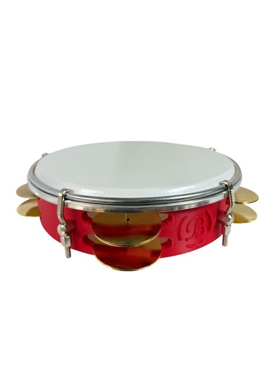 Fasıl Tefi Profesyonel Carbon Kırmızı Renk Kasnak, Beyaz Film