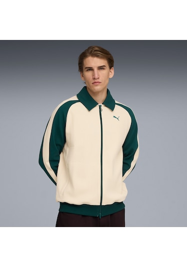 Puma T7 Relaxed Track Erkek Krem Ceket 632994 Krem