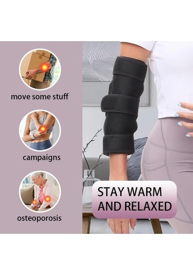 Pazly Usb Güçlü Isıtma Dirsek Masaj Aleti Taşınabilir Kablosuz Eklem Rahatlatıcı Sıcaklık Uniseks Babalar Günü Hediyesi Altın Altın