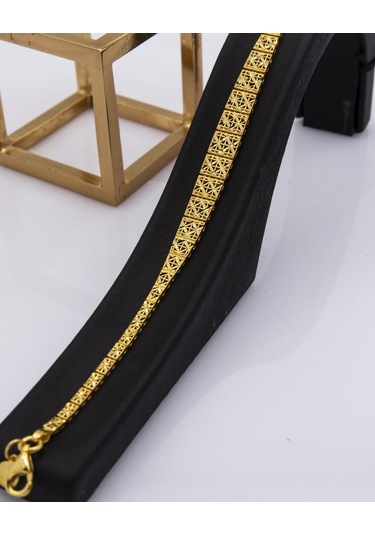 Latif Kuyumculuk 22 Ayar Altın Kalemli Tasarım Altın Bileklik B185951 Sarı Altın