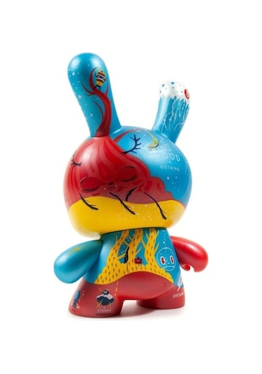 Kidrobot Good 4 Nothing 8 Dunny Bright Red/blue Figür 64 Colors Peluş Oyuncak Çok Renkli