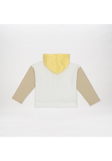 Panço Kız Çocukkapüşonlu Sweatshirt Beyaz 2411gk08004-4081 001