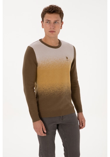 U.s. Polo Assn. Erkek Haki Kazak /triko 50314985-vr027 Haki