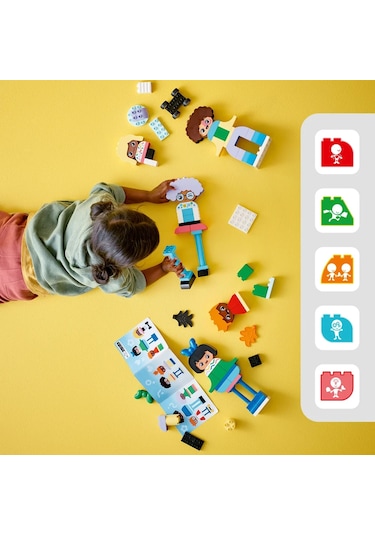 LEGO® DUPLO® Kasabası İnşa Edilebilen Duygulu İnsanlar 10423 3+ Eğitici Oyuncak Yapım Seti - 71 Parça
