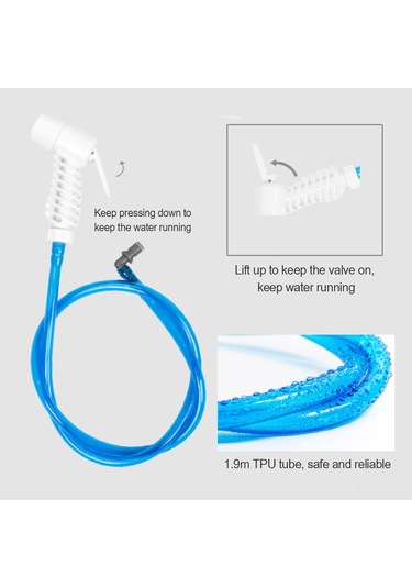 Tenfowee 15l Taşınabilir Tpu Kamp Duş Çantası, Dışarıda Konforlu Duş İçin, Seyahat Ve Doğa Maceraları İçin Uygun Diğer