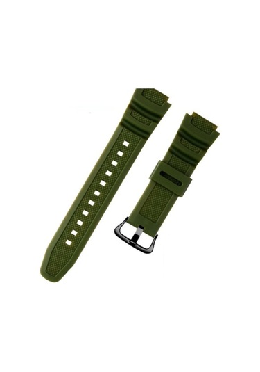 Casio Için Sgw-300 400 500 Ae1200 1300 Yeşil Haki Muadil Silikon