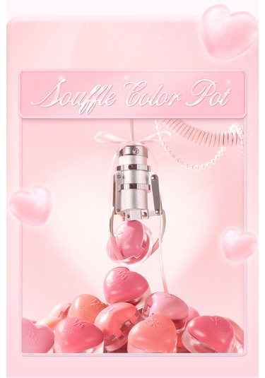 Dasique Kalp Tasarımlı Yoğun Pigmentli Köpük Yapılı Kadife Bitiş Sunan Ruj Souffle Color Pot 04 Mango Spread 04 Mango Spread