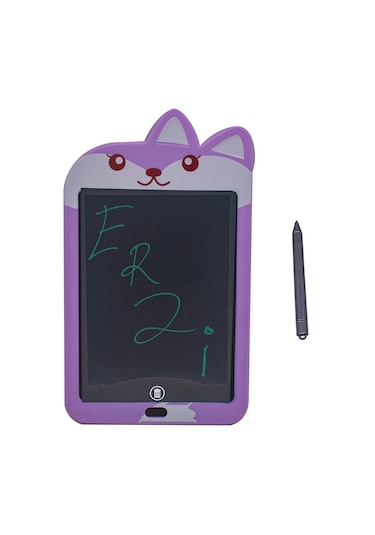 Dijital Çocuk Yazı Tahtası 8,5 İnc Ekran Kalemli Mor