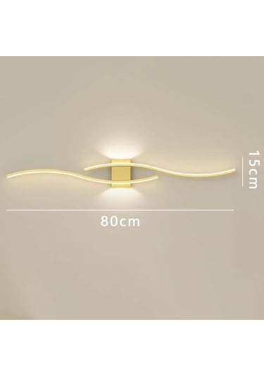 Suntek Modern Led Duvar Işık Makyaj Lambası Ayna Aplik Altın