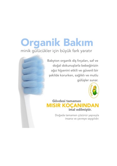 Babyton Bio Zebra Çocuk Diş Fırçası