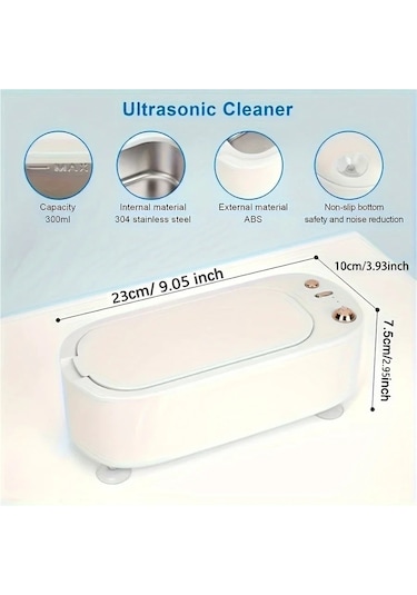 Jialan Derin Temiz Ultrasonik Gözlük Temizleyici - Kristal