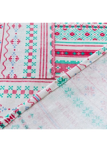 Yaleker Ev Ofisi Mutfak Önlüğü, Cep Tasarımı, 70x68cm, Poliester Elbise, Kırmızı-yeşil Çizgili Desenli, Yaşam Kolaylığı Sağlar