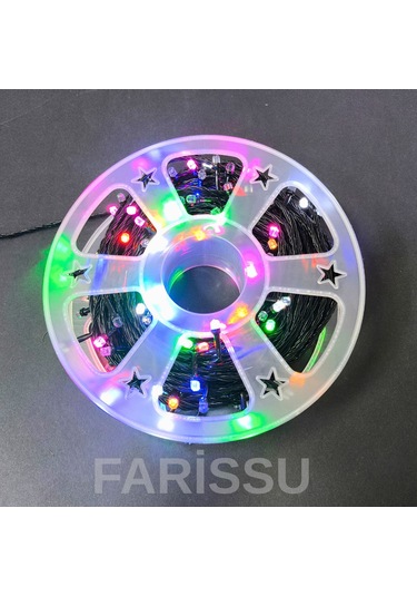 25 Metre Rgb Renkli Led Işık Zinciri Fişli 8 Modlu Dış Mekan Dekoratif Aydınlatma RGB