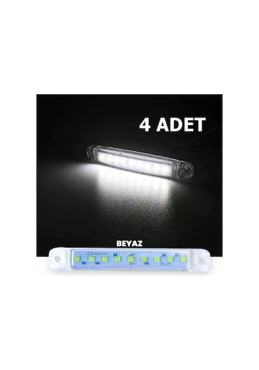 Opel Omega Beyaz Tavan Basamak Parmak Led 4 Adet