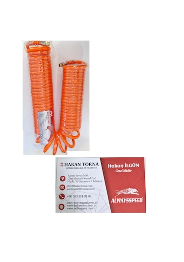 Yumuşak Kırılmaz Kompresör Hava Hortumu 15 Mt 8x12mm