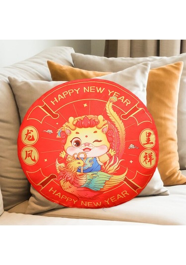 Suntek Çin Yeni Yılı Yastık Ejderha Yastık Arka Yastık