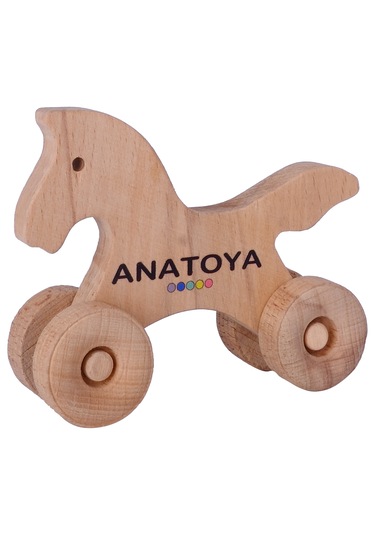 Ahşap İki Boyutlu Oyuncak At - Anatoya