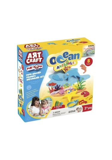 Oyun Hamuru 150gr - Okyanushayvanları Çok Renkli